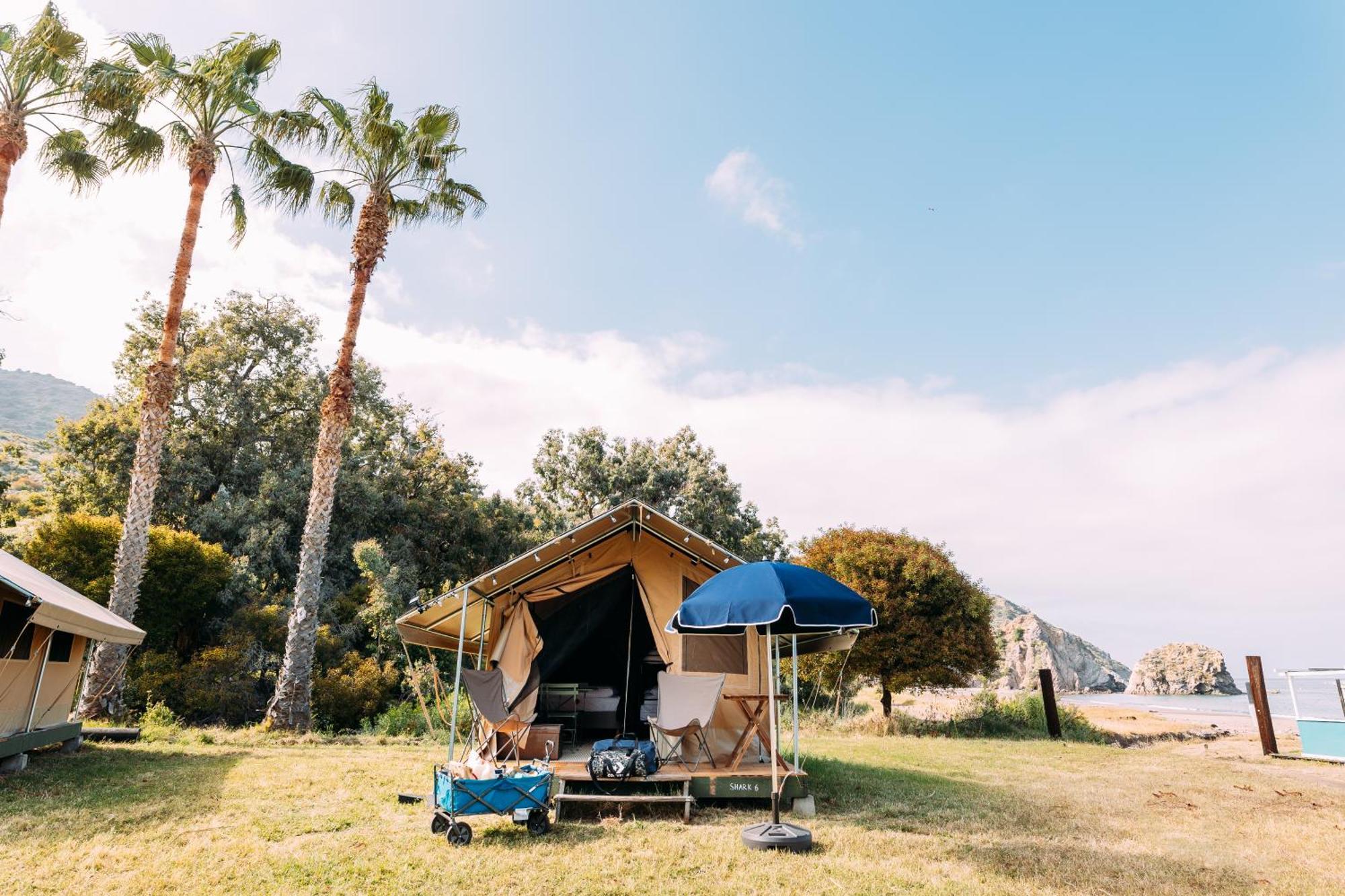 Campsite White's Landing Catalina Camp